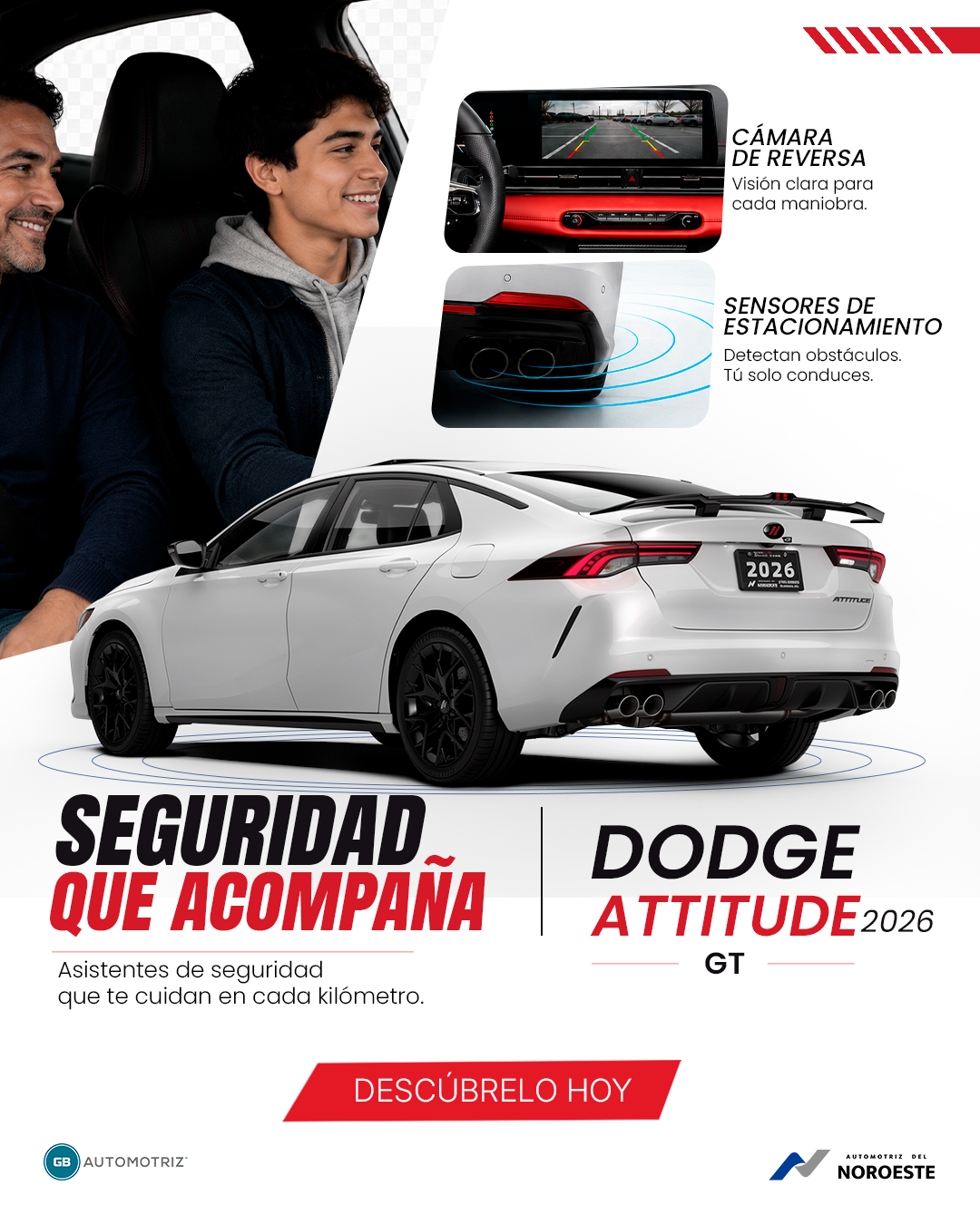 Dodge Attitude — Cabina Digital & Interior Tech (Feed 4:5)